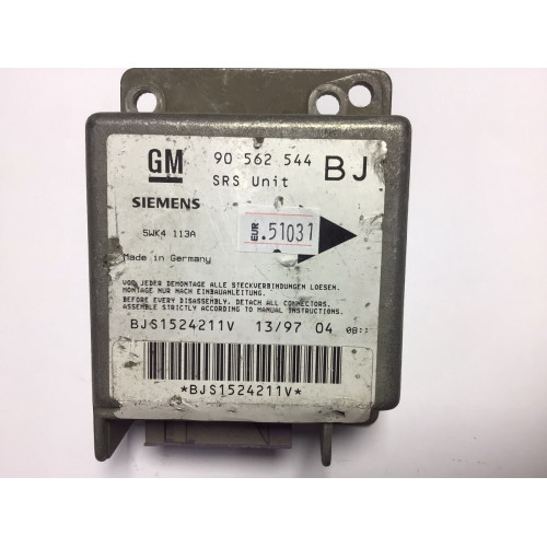 Opel Astra F Airbag Beyni 90562544 5WK4113A BJ