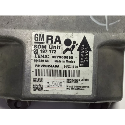 Opel Astra H Airbag Beyni 93197172 404729A3