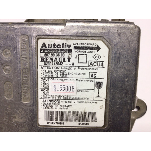 Renault Megane Airbag Beyni 607993600 8200412042