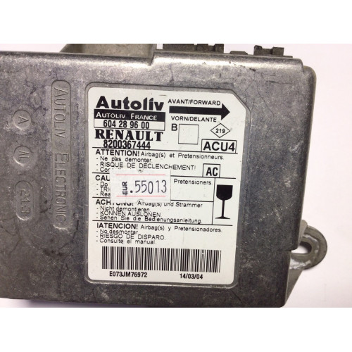 Renault Megane 2 Airbag Beyni 8200367444 604289600