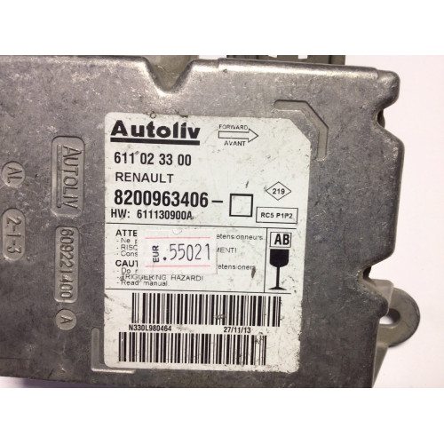 Renault Clio 3 Airbag Beyni 8200963406 611023300