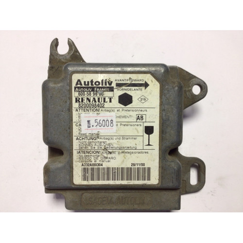 Renault Clio Symbol Kangoo Airbag Beyni 8200098402 600589600