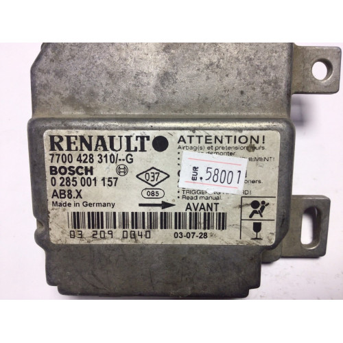 Renault Clio 2 Airbag Beyni 0285001157 7700428310