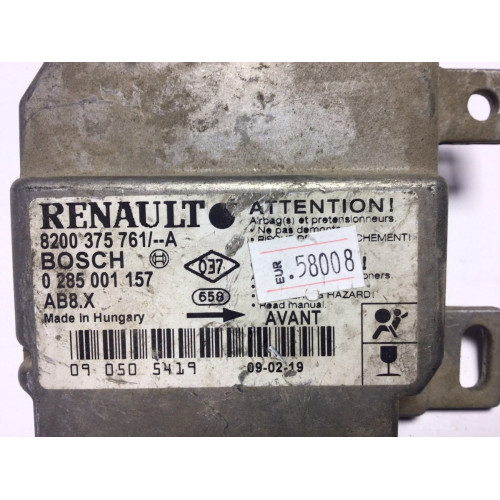 Renault Clio 2 Airbag Beyni 0285001157 8200375761 