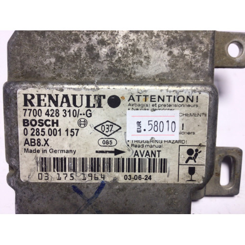 Renault Clio 2 Airbag Beyni 0285001157 7700428310