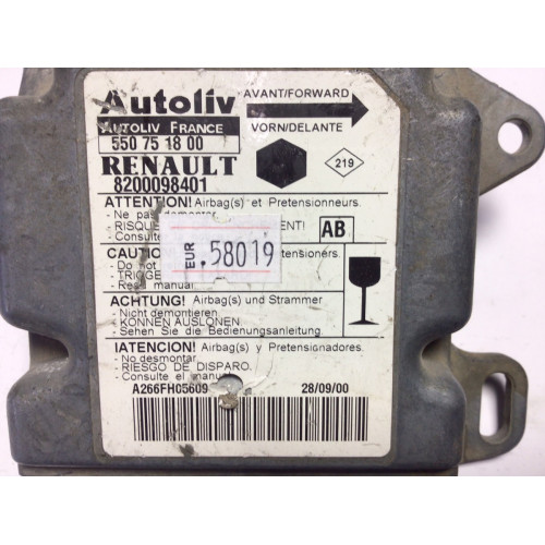 Renault Kangoo Airbag Beyni 8200098401 550751800
