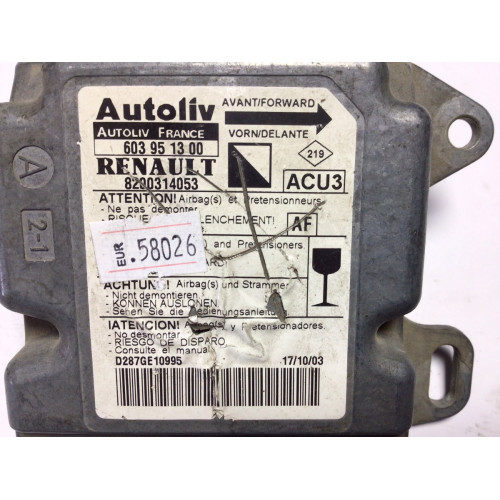 Renault Kangoo Airbag Beyni 603951300 8200314053