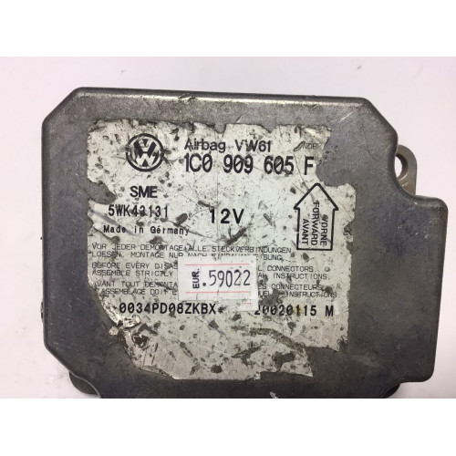 Volkswagen Golf Airbag Beyni 1C0909605F 5WK43131 INDEX01
