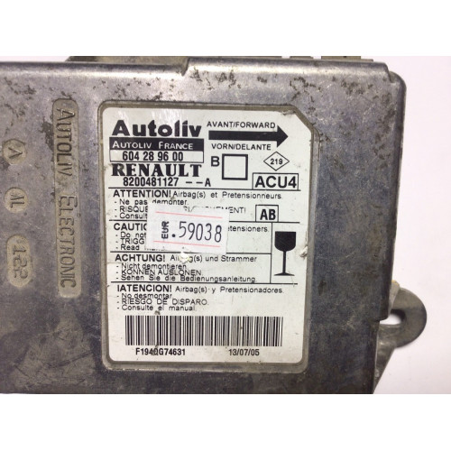 Renault Megane 2 Airbag Beyni 8200481127 604289600
