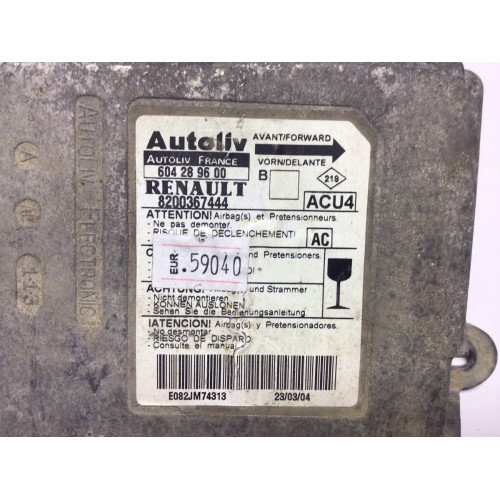 Renault Megane 2 Airbag Beyni 8200367444 604289600
