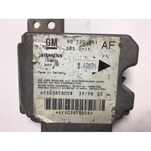 Opel Astra G Airbag Beyni 90520841 5WK4168 AF