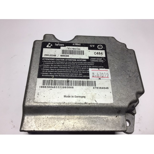 Fiat Stilo Airbag Beyni 51709144 5WK43346 C404