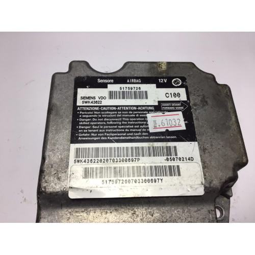 Fiat Multipla Airbag Beyni 51759726 5WK43622