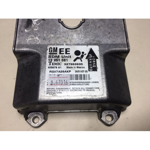 Opel Astra H Airbag Beyni  13251081 327963935 EE