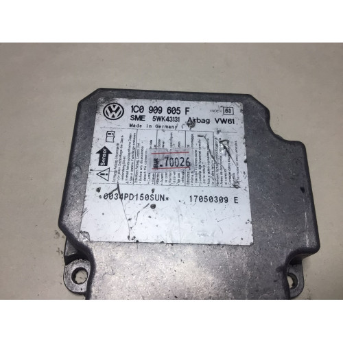 Volkswagen Golf Airbag Beyni 1C0909605F 5WK43131 INDEX01