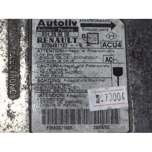 Renault Megane 2 Airbag Beyni 8200481127B 604289600