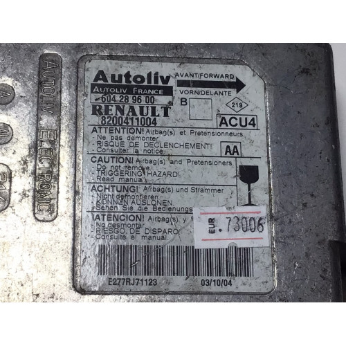 Renault Megane 2 Airbag Beyni 8200411004 604289600