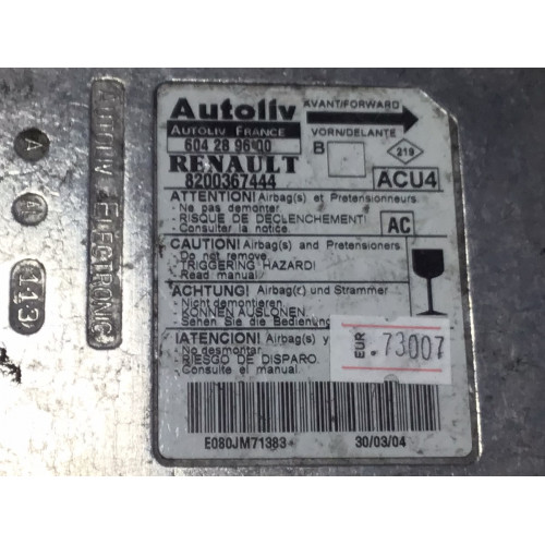 Renault Megane 2 Airbag Beyni 8200367444 604289600