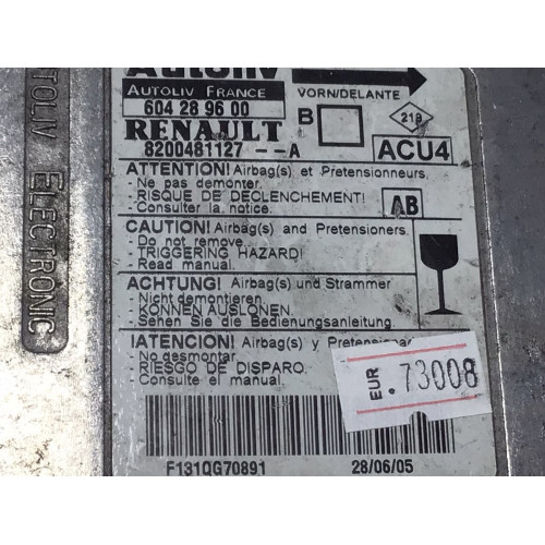 Renault Megane 2 Airbag Beyni 8200481127A 604289600