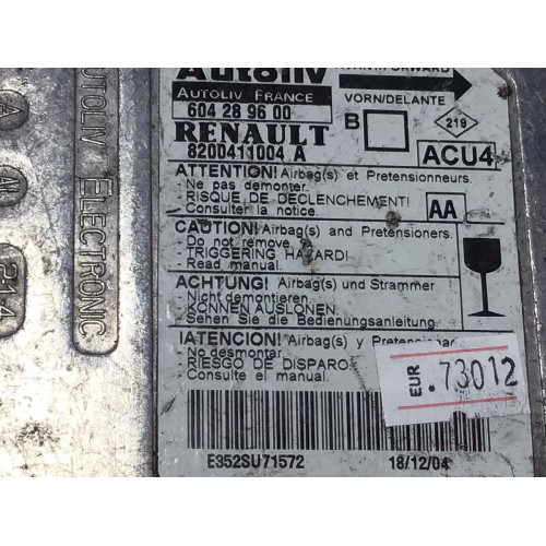 Renault Megane Airbag Beyni 8200411004A 604289600