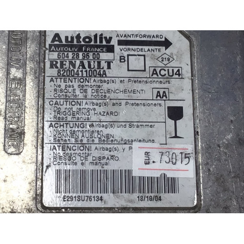 Renault Megane Airbag Beyni 8200411004A 604289600
