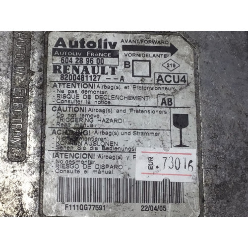 Renault Megane 2 Airbag Beyni 8200481127A 604289600