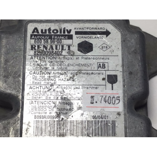 Renault Clio Symbol Kangoo Airbag Beyni 8200098402 600589600