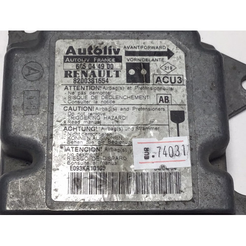 Renault Megane Airbag Beyni 605044900 8200381654