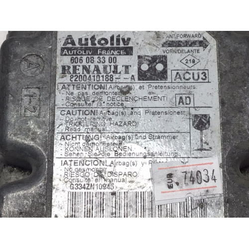 Renault Kangoo 2 Airbag Beyni 8200410188A 606083300