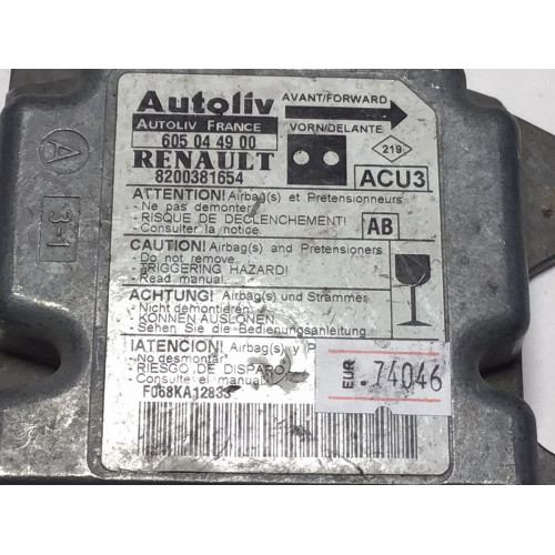Renault Megane Airbag Beyni 605044900 8200381654