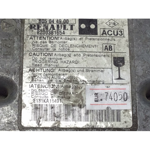 Renault Megane Airbag Beyni 605044900 8200381654