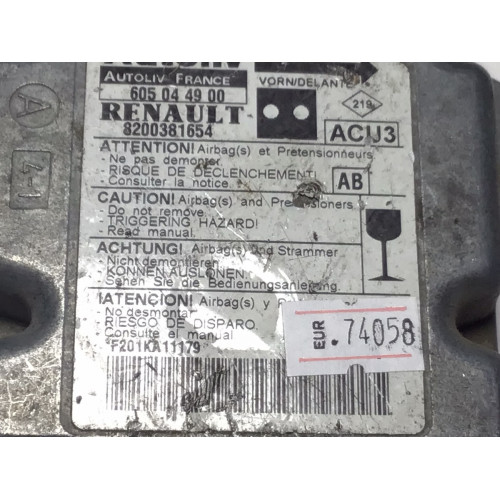 Renault Megane Airbag Beyni 605044900 8200381654
