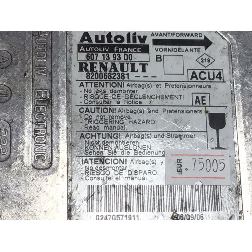 Renault Megane 2 Airbag Beyni 8200682381 607139300