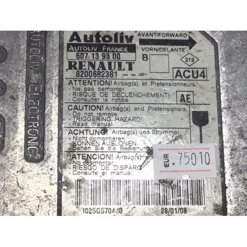 Renault Megane 2 Airbag Beyni 8200682381 607139300