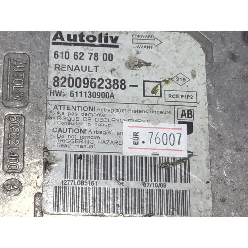 Renault Megane 2 Airbag Beyni 8200962388 610627800