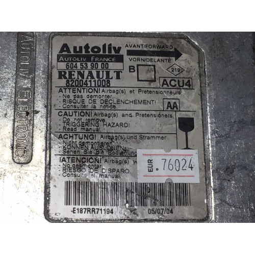 Renault Megane Airbag Beyni 8200411008 604539000