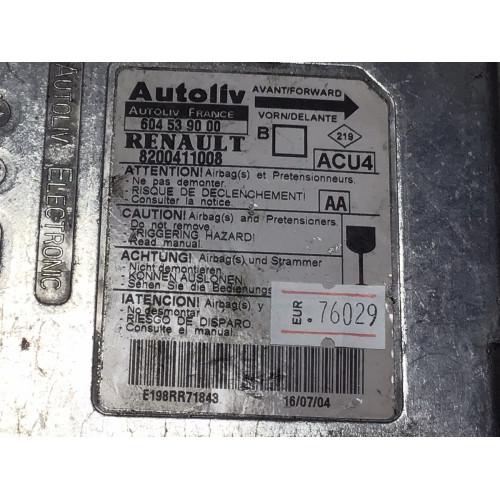 Renault Megane Airbag Beyni 8200411008 604539000