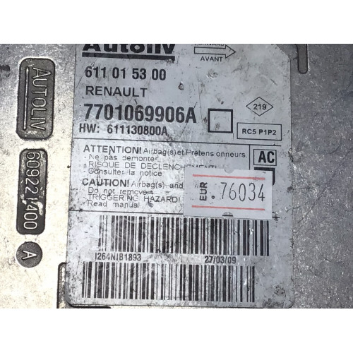 Renault Megane 2 Airbag Beyni 611015300 7701069906A