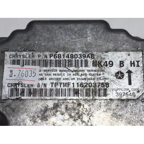 Jeep Grand Cherokee Airbag Beyni P68148039AB 39754C