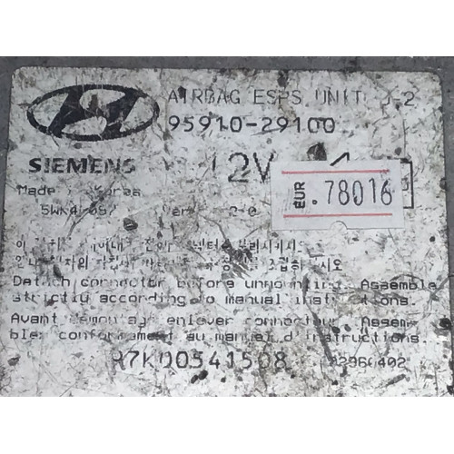 Hyundai Elentra Airbag Beyni 95910-29100 5WK4097
