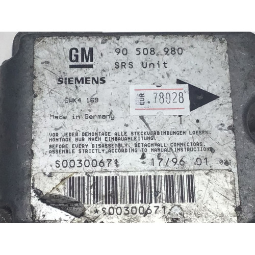Opel Vectra B Airbag Beyni 90508980 5WK4169 