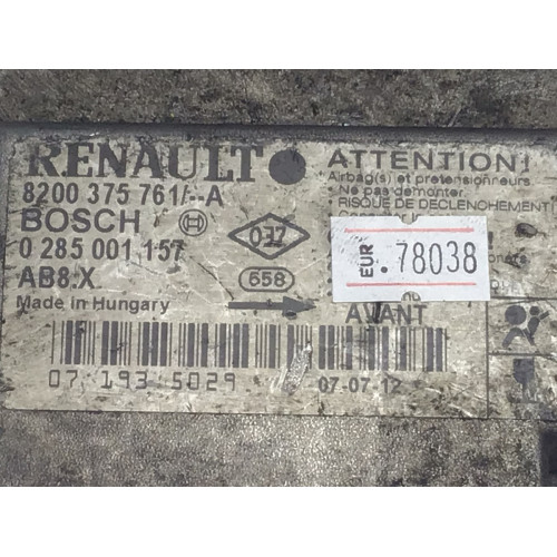 Renault Clio 2 Airbag Beyni 0285001157 8200375761 