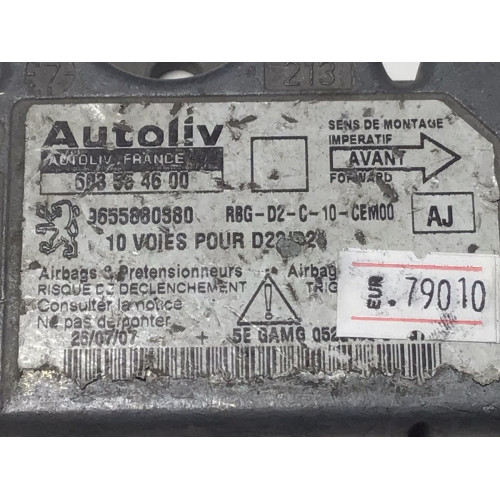 Peugeot 407 Airbag Beyni 603554600 9655880880
