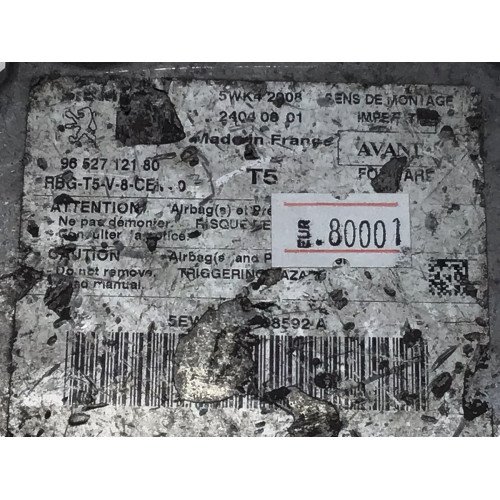 Peugeot 307 Airbag Beyni 9652712180 5WK42908