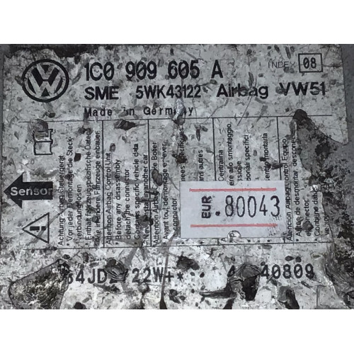 Volkswagen Golf Airbag Beyni 1C0909605A 5WK43122
