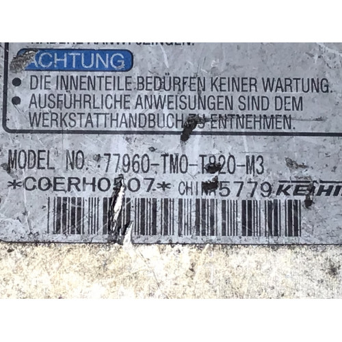 Honda Airbag Beyni 77960-TM0-T820 -M3