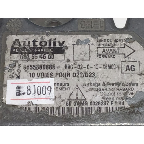 Peugeot 407 Airbag Beyni 603554600 9655880880