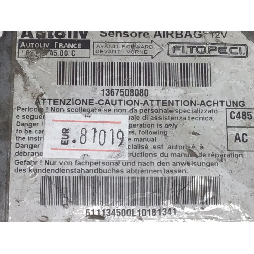 Peugeot Bipper Fiat Fiorino Airbag Beyni 1367508080 611134500C