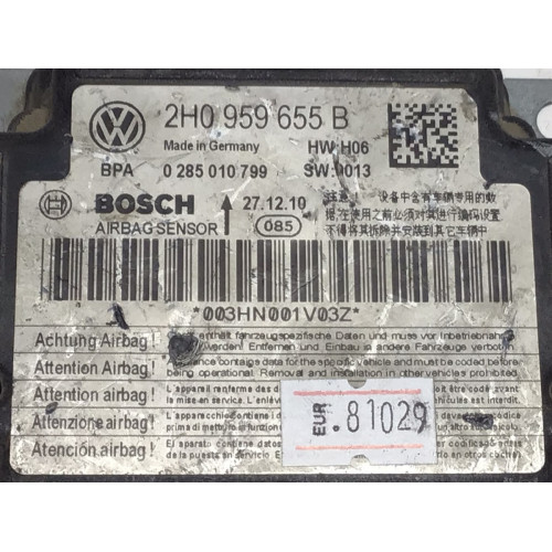 Volkswagen Caddy Amarok Airbag Beyni 2H0959655B 0285010799