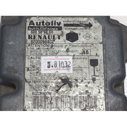 Renault Clio Symbol Kangoo Airbag Beyni 8200098402 600589600